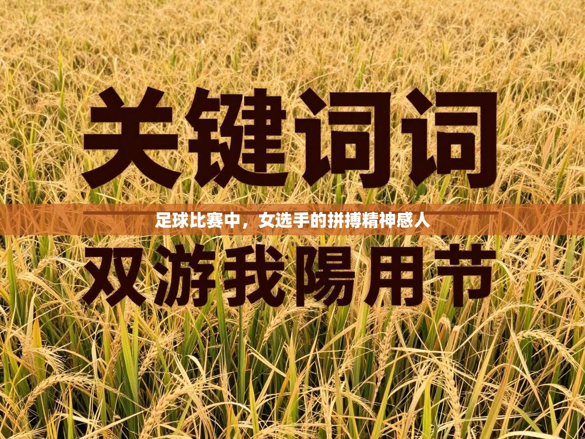 足球比赛中，女选手的拼搏精神感人