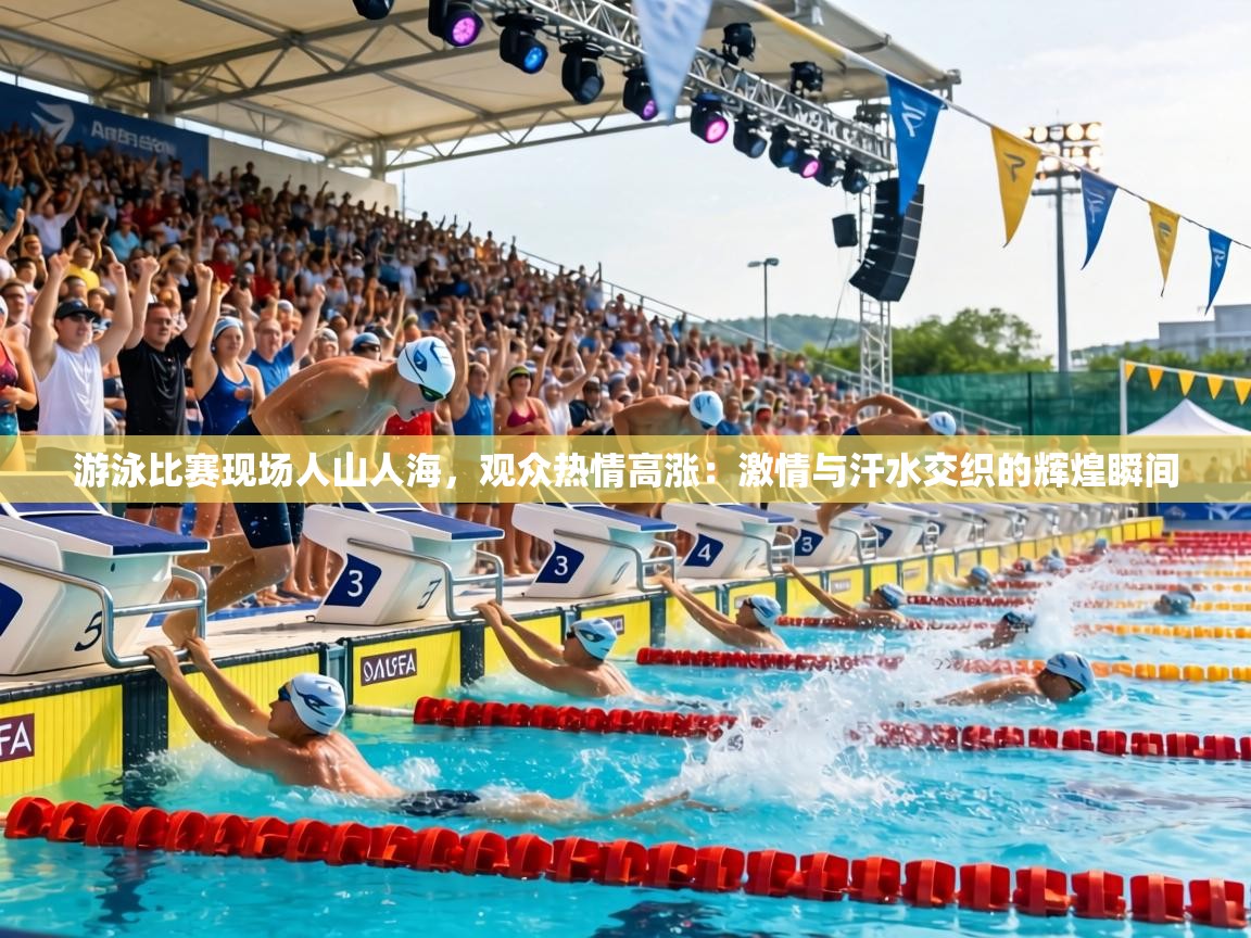 游泳比赛现场人山人海，观众热情高涨：激情与汗水交织的辉煌瞬间